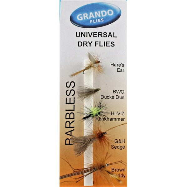 Dragon / Grando Universal Dry Flies - Barbless Multicolour