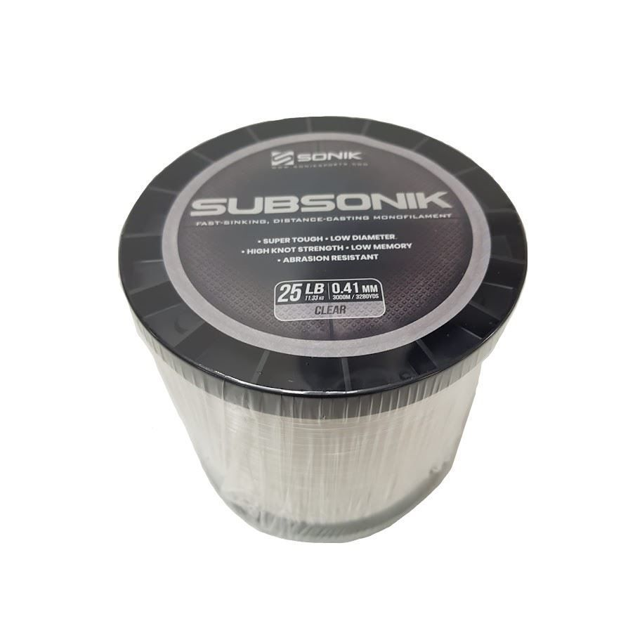 Sonik Subsonik Monofilament Line Clear Pack Of 6 ReelZone