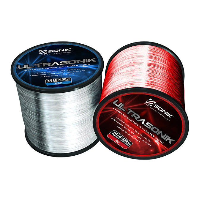 Sonik Ultrasonik Monofilament Line Red - Pack Of 6
