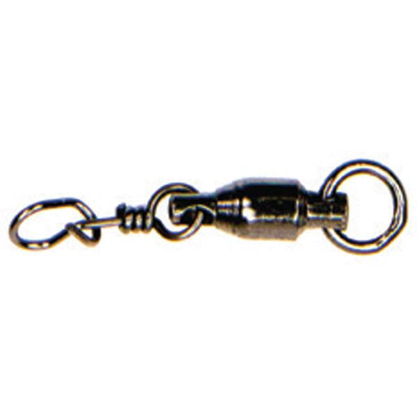 Mustad Ultrapoint Ball Bearing Swivel With Fastach Clip - Pack Of 8 X 10