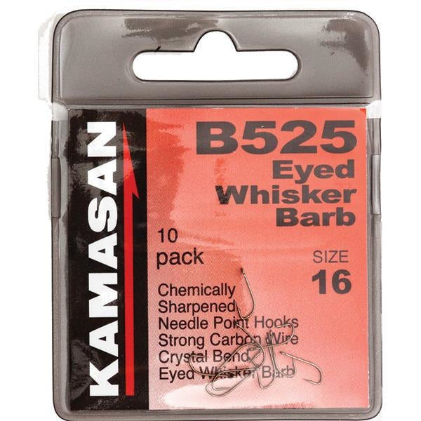 Kamasan Eyed Hook B525 Coarse Hooks - Pack Of 10 X 20