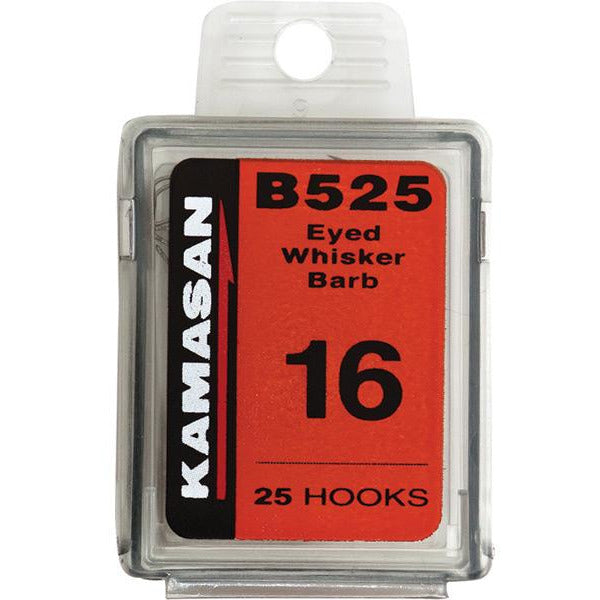 Kamasan Eyed Hook B525 Coarse Hooks - Pack Of 25 X 20