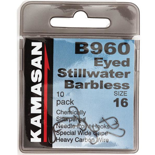 Kamasan Eyed Hook B960BL Coarse Hooks - Pack Of 10 X 20