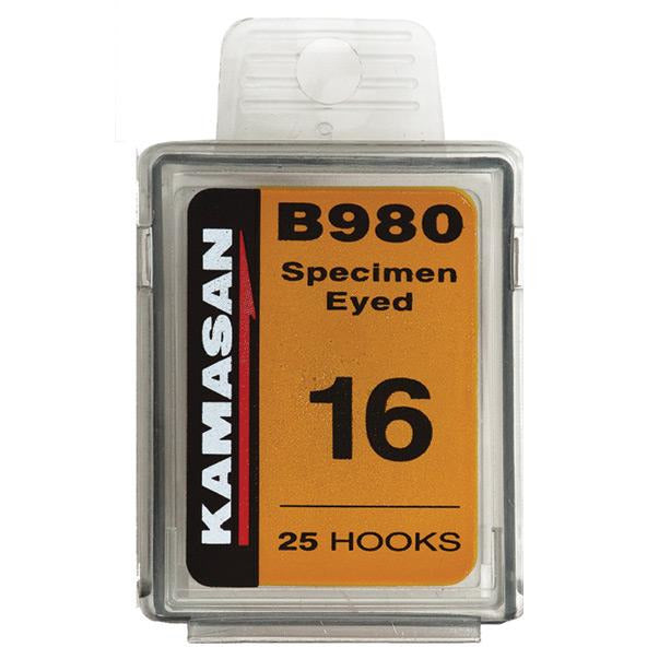 Kamasan Eyed Hook B980 Coarse Hooks - Pack Of 25 X 20