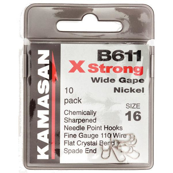 Kamasan Spade B611 Coarse Hooks - Pack Of 10 X 20