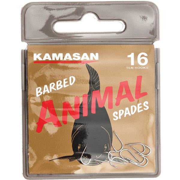 Kamasan Animal Spade Barbed Hooks - Pack Of 10 X 20