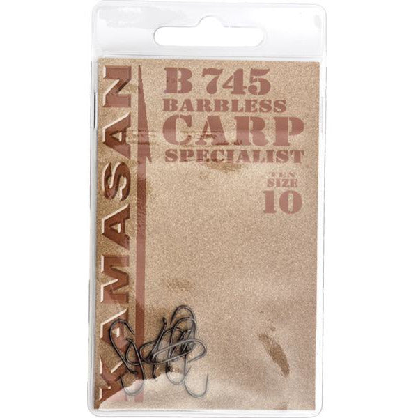 Kamasan Carp Specialist B745BL Coarse Hooks - Pack Of 10 X 10