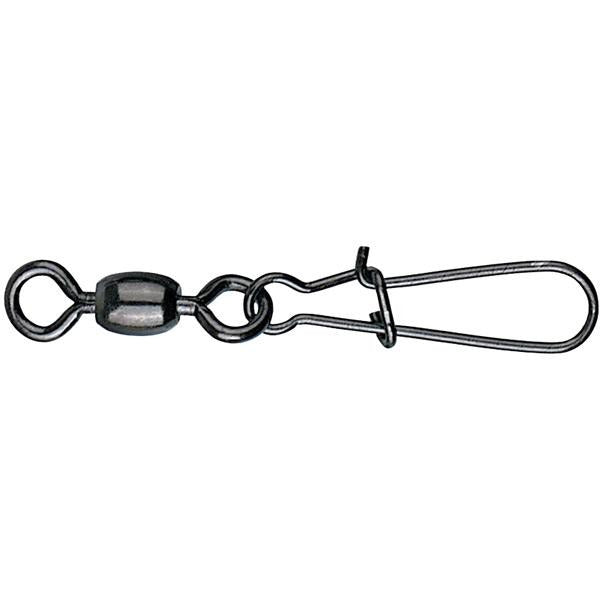 Mustad Crane Swivel With Fastch Clip Black Nickel - Pack Of 10 X 10