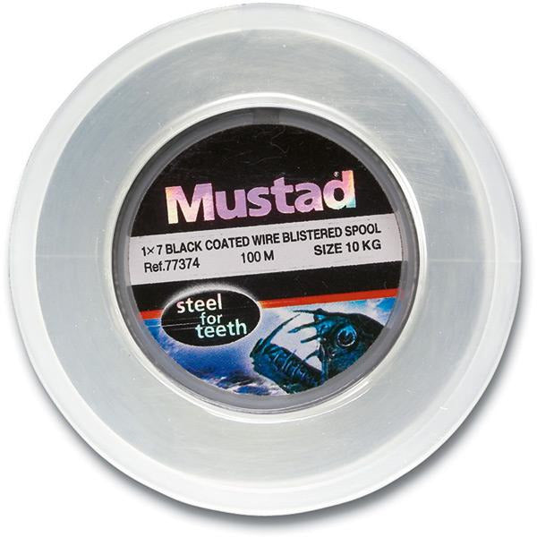Mustad 77374 Coated Sea Wire Black - Pack Of 5