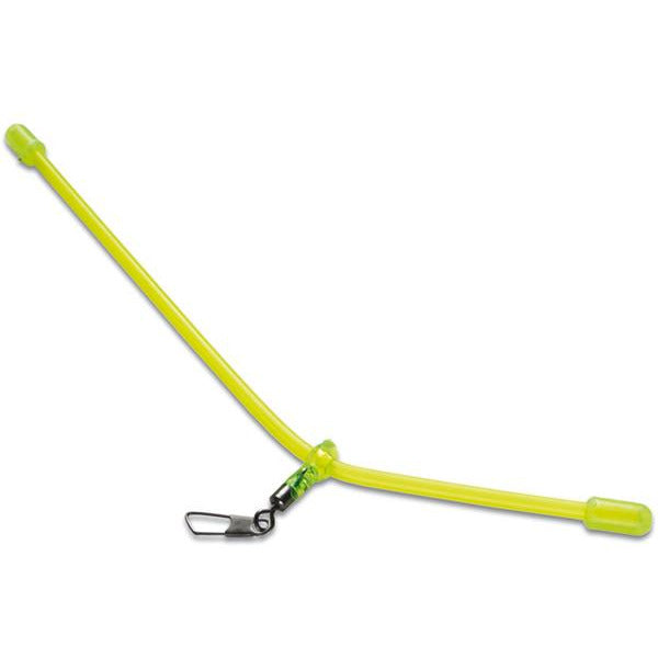 Mustad Fluo Curved Rig Boom Yellow - Pack Of 3 X 10