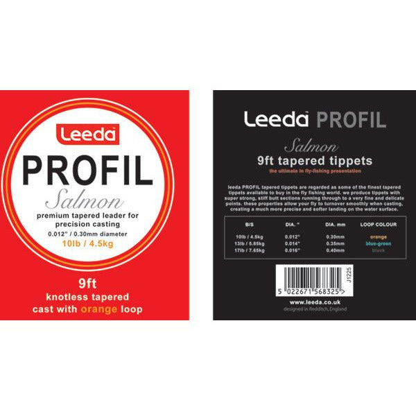 Leeda Profil Salmon Cast Tippets - Pack Of 10