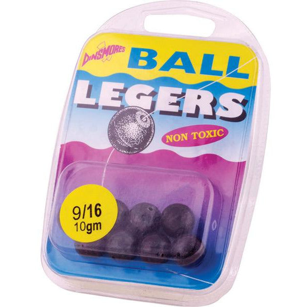 Dinsmores Ball Leger Blister Coarse Feeders - Pack Of 12 X 10