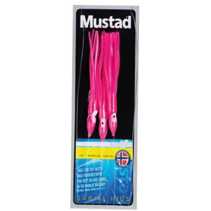 Mustad Pink Squid Rig H6/0 ML60LB Rigs - Pack Of 10